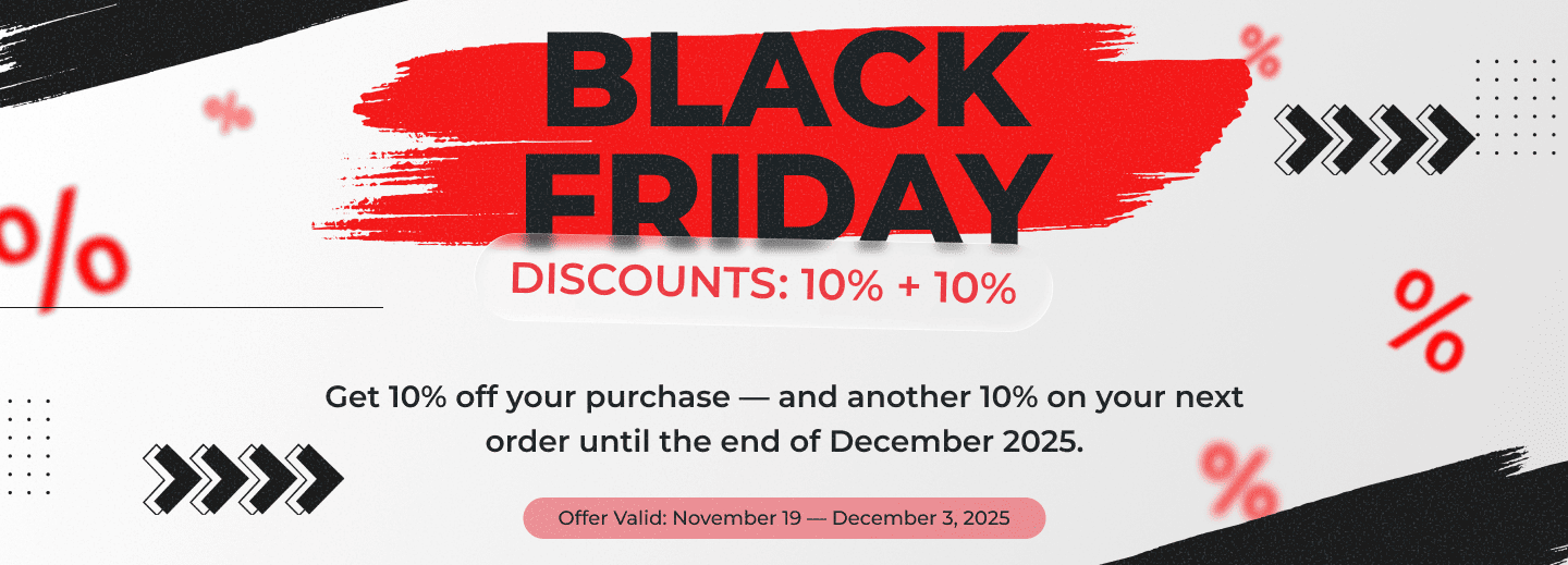 Black Friday 2025 — 10 + 10 Promotion from MSG Equipment