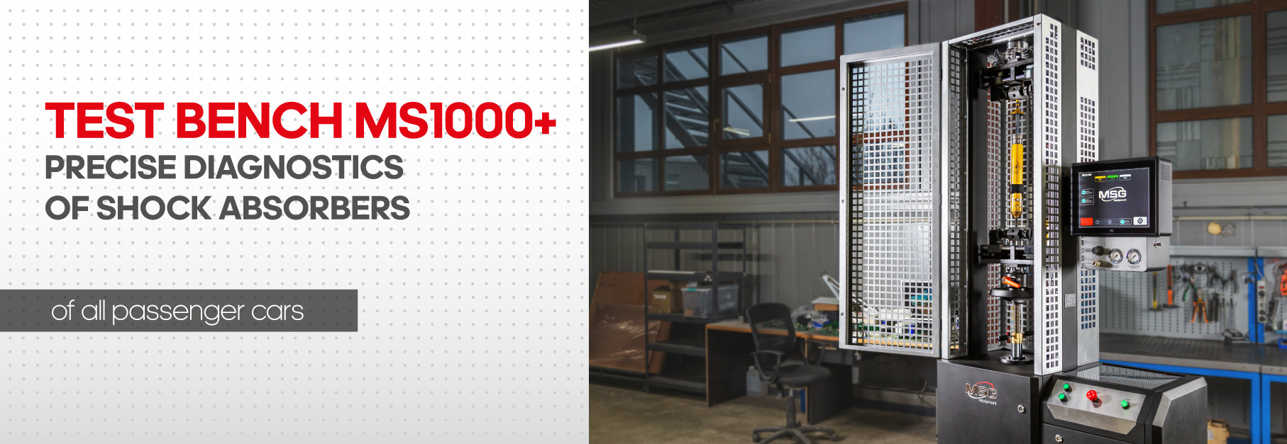 Performance capabilities and advantages of test bench MS1000+ Performance capabilities and advantages of test bench MS1000+