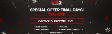 Ya han pasado las fiestas de fin de año y los descuentos de MSG Equipment siguen vigentes.