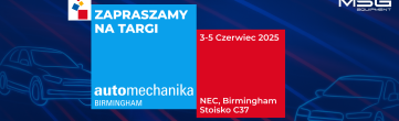 MSG Equipment na Automechanika Birmingham 2025